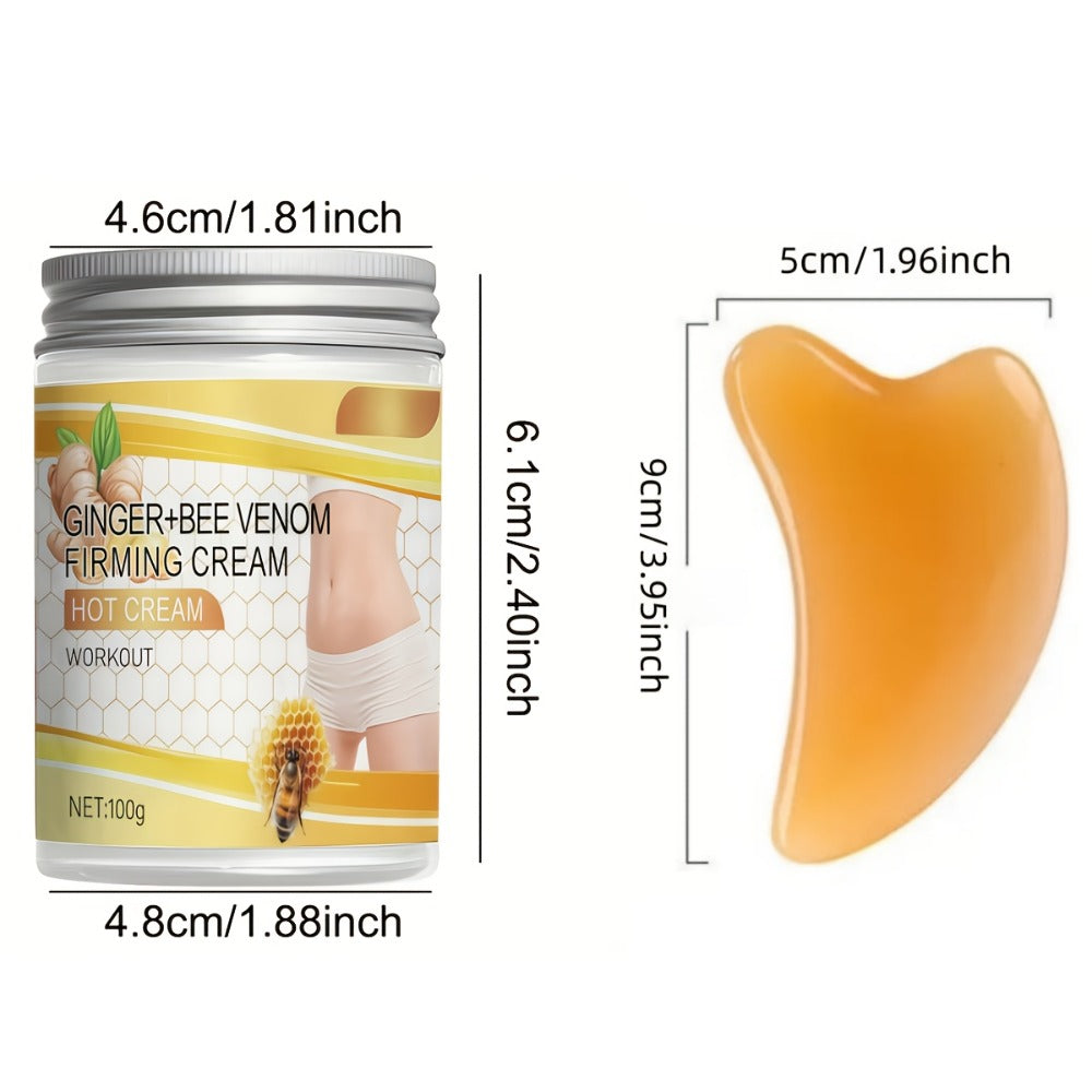 A Set of Three Bee Venom Body Shaping Creams That Instantly Firm And Lift The Arms, Providing Skin Tightening Benefits. Suitable for The Arms, Abdomen, Legs, And Buttocks