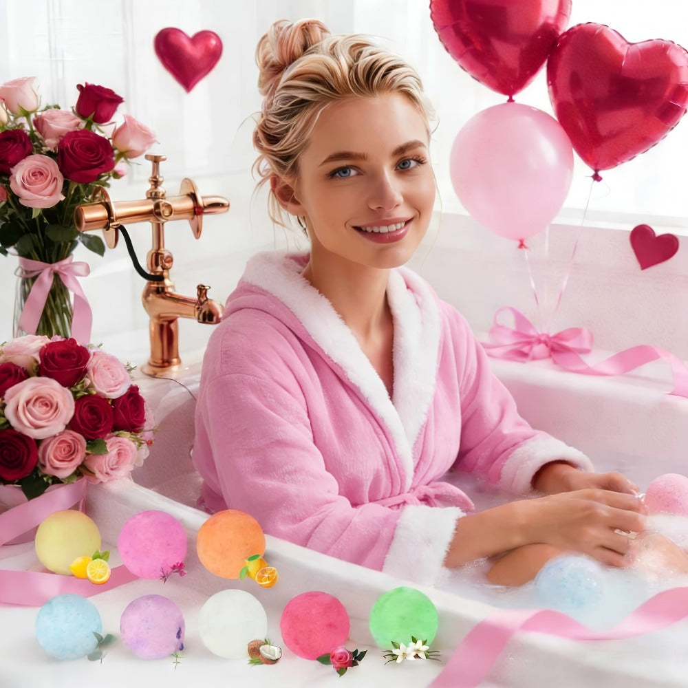 Bath Bombs Gift Set 24pcs Handmade Bubble Bath Fizzes with Essential Oils Moisturizing Spa Bath Bombs for Women Gift for Wife Girlfriend Sister Birthday Christmas Valentine Anniversary