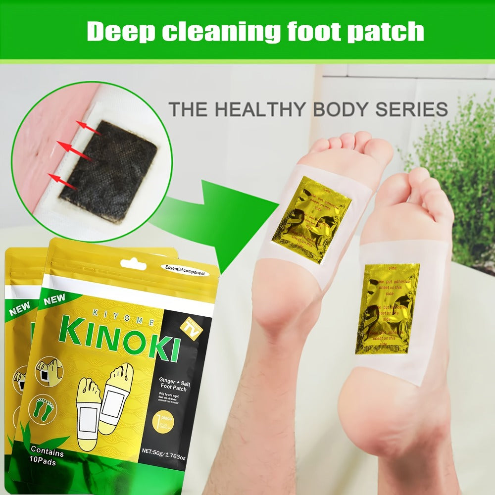 60/160pcs Deep Cleaning And Care Foot Patch Set, Natural Bamboo Vinegar Ginger Powder Plant Ingredients, Non-alcoholic Enhanced Cleaning And Moisturizing, Cheap Foot Care Massage Pad After Foot Bath - Christmas Gift - Local Warehouse