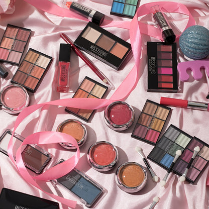 Makeup Gift Set 106 Piece Full Face Kit Eyeshadow Palette Lipstick Lip Gloss Blush Mascara Eyeliner Concealer Brushes Complete Beauty Box