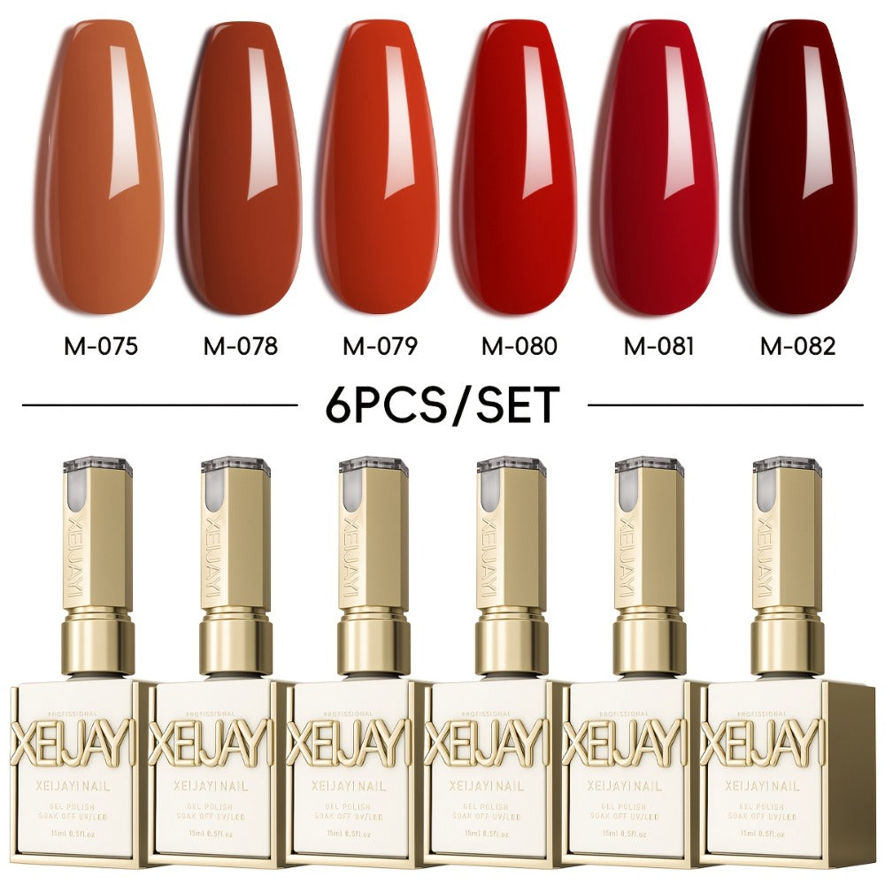 Spring Nail Trends 2025 Holographic Nails 6Colors 0.51oz New Popular rainbow, candy macaroon Nail Gel Semi Permanent Nail Art Soaking LED Nail Salon Nail Salon Gel Seasonal Nail Art, Nail Gel Polish Color Set, Permanent Nail Makeup