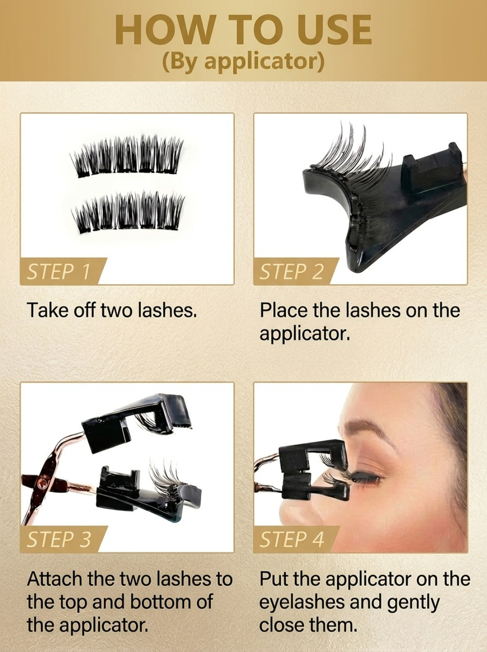 8pcs Magnetic False Eyelashes Set, Natural Makeup Effect, No Glue Needed, Reusable Double Magnetic Lashes with Applicator, Suitable for Parties, Travel, Daily Use, Includes Tweezers, Gift for Mom