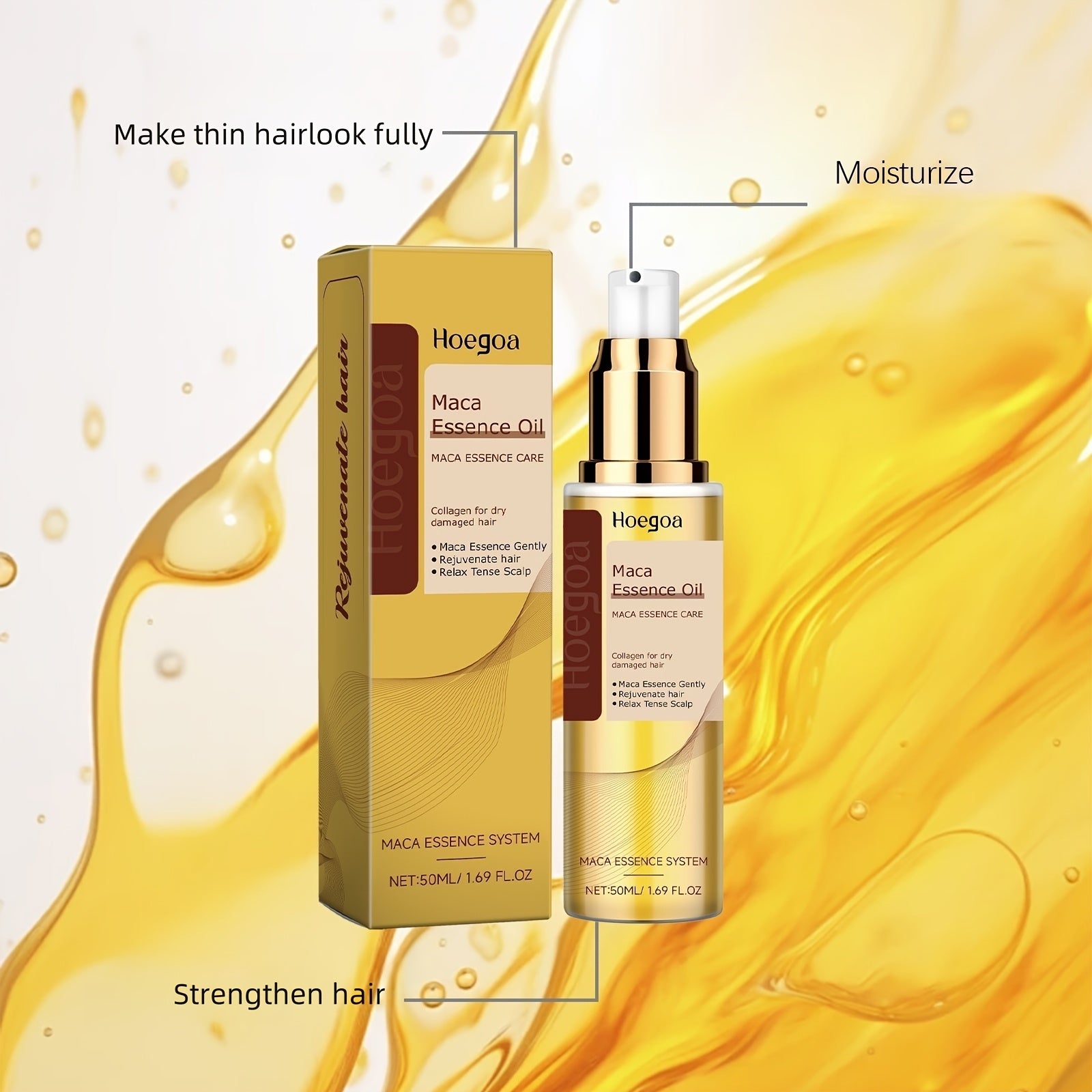 3pcs Collagen Hair Care Set, Comes With Head Massage Brush, Collagen Hair Mask, Keratin Free Wash Conditioner, Collagen Hair Care Essential Oil, Contains Moroccan Nut Seed Oil, Rosemary, Repairs Damaged Hair, Moisturizes, Perfect Girl Gift