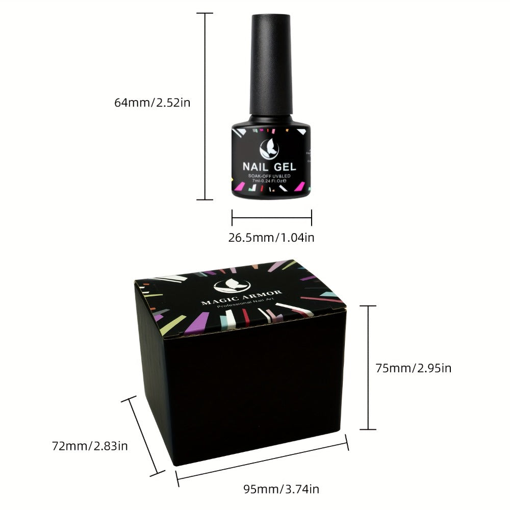 Gel Nail Polish Set 8 Colors Rhapsody Series Pastel Paint Soaking UV Four Seasons Nail Art Starter Set Ladies Gift