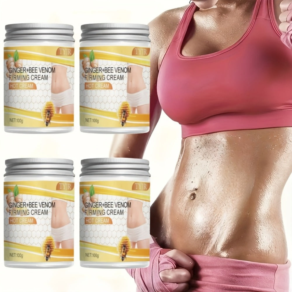 4pcs Body Firming Cream, 100G/3.52Oz- Moisturizing Lotion with Glycerin And Vitamin E, Suitable for All Skin Types, Nourishing Cream, Massage for Abdomen, Arms, Legs, Back, Waist, Moisturizing Daily Care