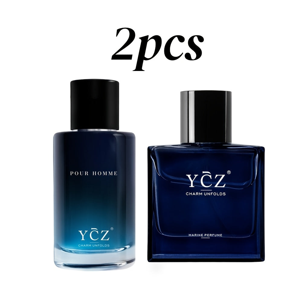 Men'S Perfume |Men'S Eau De Parfum |2pcs/3pcs/4pcs | Fresh Scent + Lavender Scent | Warm Woody End Rhyme | Dating Confession Essential Fragrance, Love Fragrance, Dating Fragrance, Male Fragrance, Lasting Fragrance, Men'S Grooming, Fashion