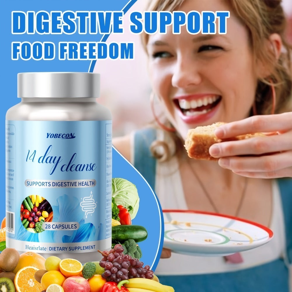 14-Day Gut And Colon Health | Advanced Formula With Senna, MCT Oil & Psyllium Husk Daily Digestive Care Capsules For Men & Women For Smooth & Regular Digestive Rhythm Born For Digestive Comfort