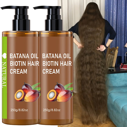 Batana Oil for Hair Growth - Unrefined Honduran Batana Oil 250g, Softening & Shine Enhancing, Repairs Dry Damaged Hair, Nourishes Scalp, Smoothing Effect for All Hair Types, 8.82oz