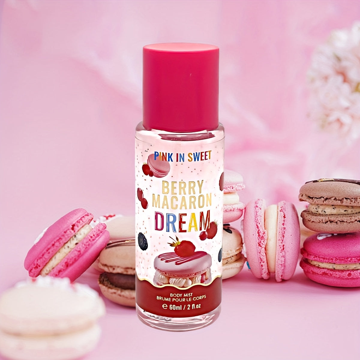 4pcs Gift Set - Women Body And Hair Spray 2Fl.Oz Each - Sweet Fragrance Perfume Spray Long Lasting Fresh Scent Fragrance Date Party And Gift