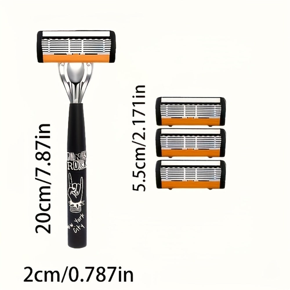 Classic Trend Safety Razor Made In China Sharp Durable Handle Comfortable Non-slip Safe Shaving Makes Your Cheeks Clean And Refreshing Before Shaving Dates Must Take Her Men's Essential Razor
