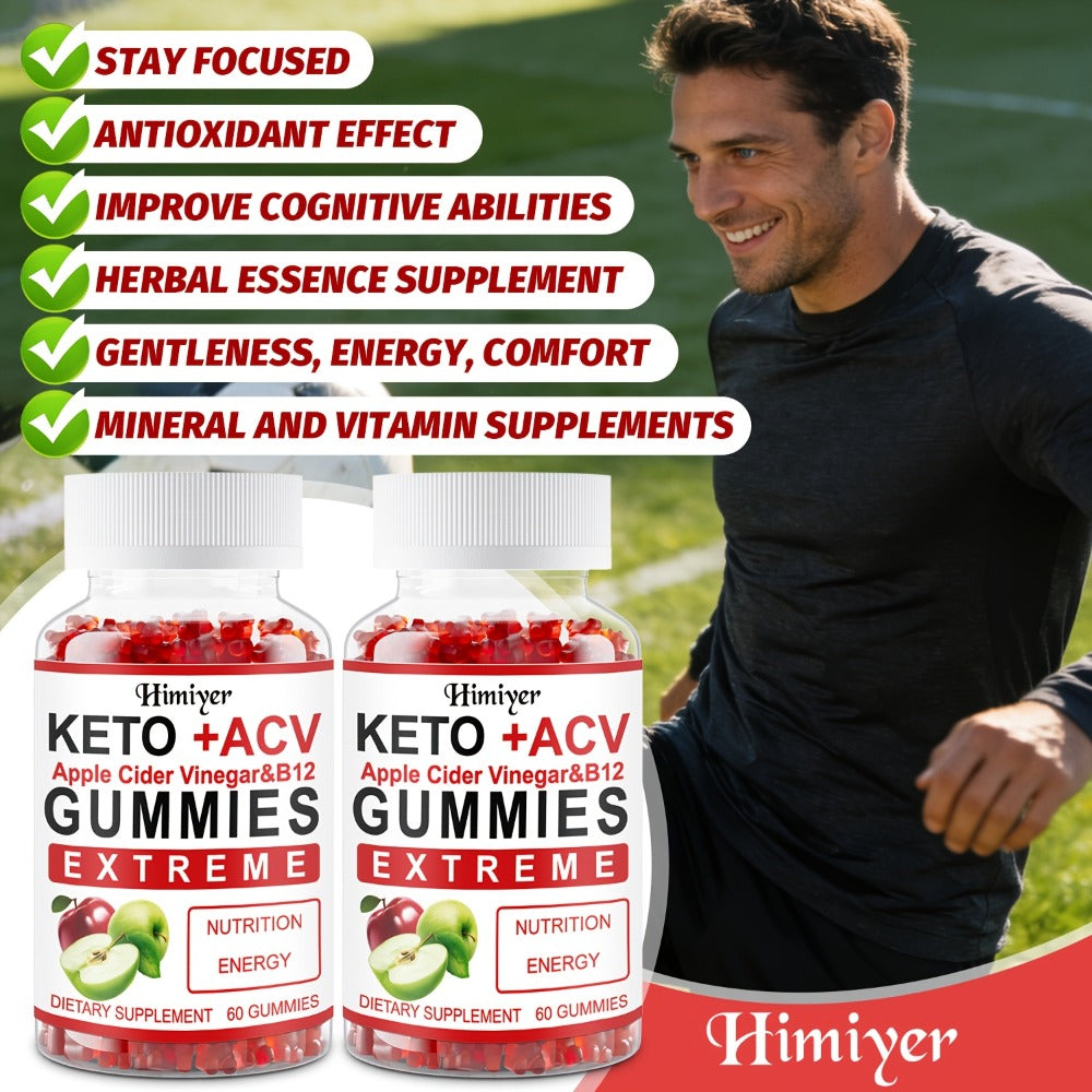 Buy 2 Get 1 Free-Keto ACV Gummies [New And Improved] - Apple Cider Vinegar Recipe with Pomegranate Beet Juice Powder And B12, Vegan, Premium Apple Cider Vinegar Rich In Vitamins B And C - with Probiotic Jelly, Apple Cider Vinegar Gummy Bears