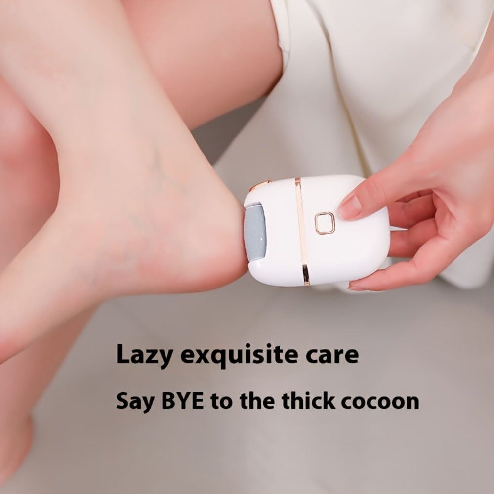Rechargeable Electric Foot Remover Kit - Rechargeable Pedicure Tools for Feet Care with 3 Interchangeable Heads,Portable And Easy to Use,Professional Foot Care Solution for Smooth And Soft Feet,Personal Care Essentials,Birthday Christmas Gifts