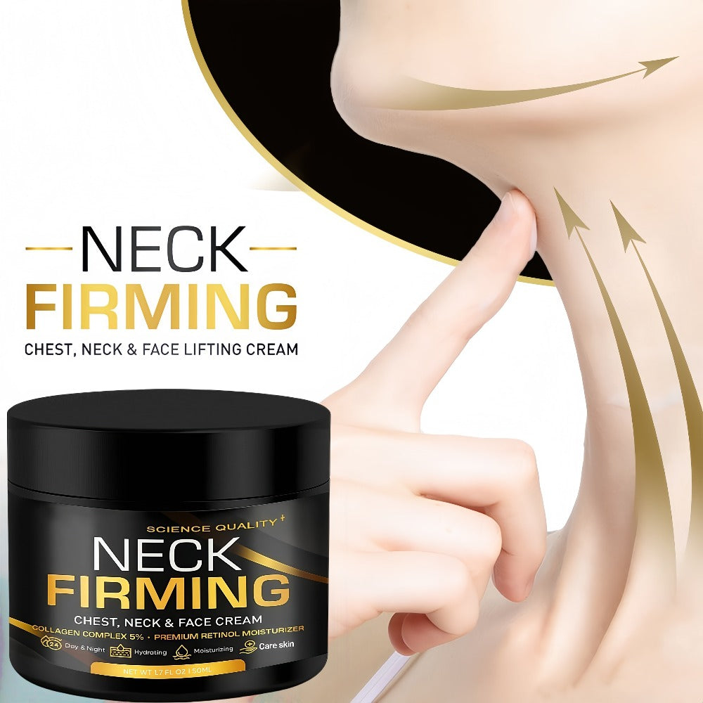 Retinol Neck Firming Cream with Collagen & Hyaluronic Acid - Day Night Lifting Moisturizer for Face Chest & Neck Anti-Aging Hydrating Gel Cream 50ml