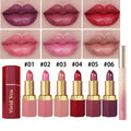 6 Hydrating Lipsticks - Durable Moisturizing Creamy Formula, Effortless Application with a Texture, Vibrant Berry Hues Perfect for All Light Beige Complexions, Daily Makeup, Easy to Use, Shiny End, Essential for Beauty Enthusiasts!
