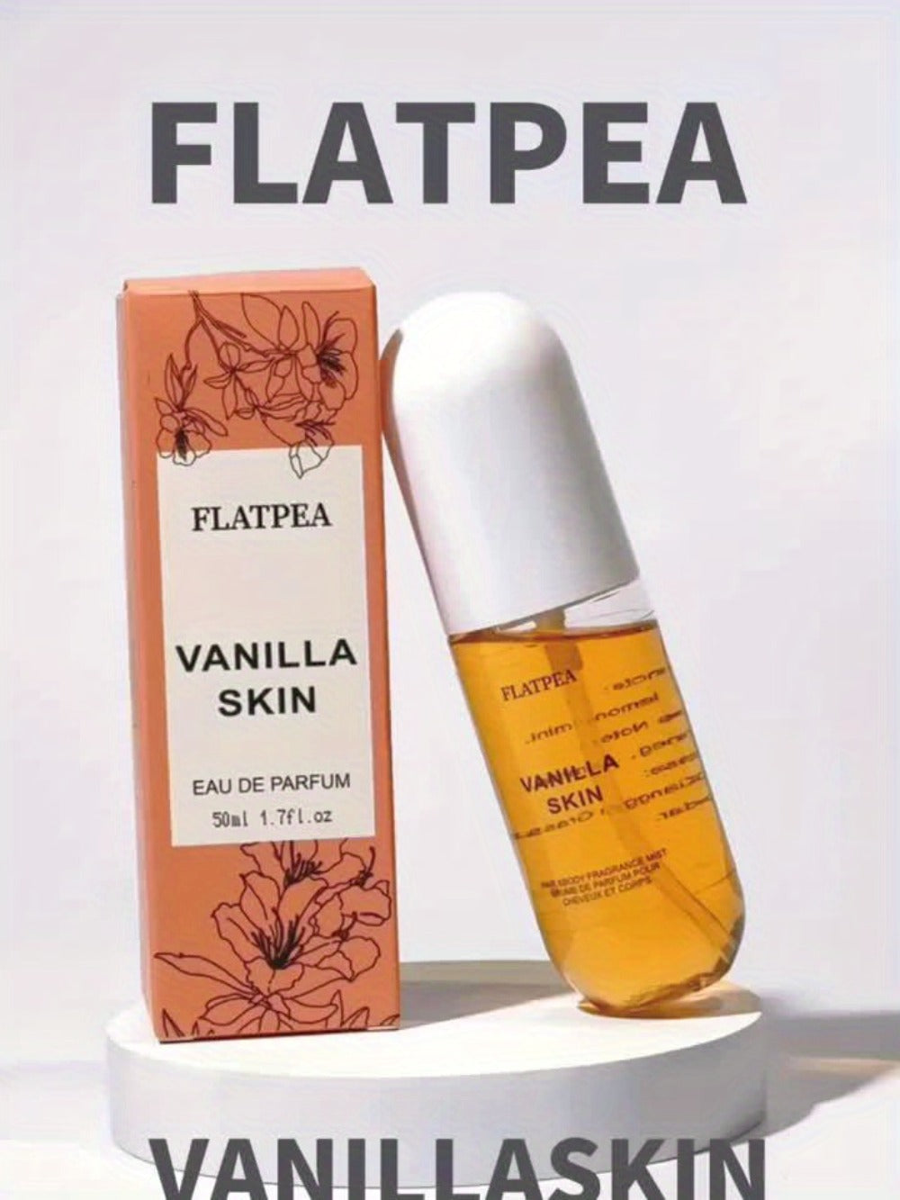 Vanilla Coconut Body Spray & Hair Mist — Long-Lasting Gourmand Floral Fragrance with Vitamin E & Moroccan Argan Oil, Skin-Safe for All Types