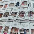 576pcs with Multiple Styles And Styles Of Fake Nail Pieces. Reusable Fake Nail Press Nail Perfect Fit, Easy to Wear, Making Your Fingertips Shine Beautiful. Perfect for Parties, Dances, And Daily Wear