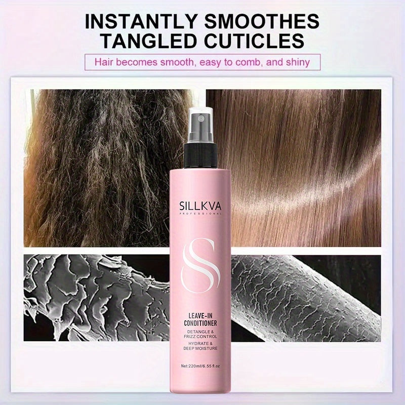 Sillkva Wig Care Essential Spray - Argan Oil & Vitamin E Enriched | Moisturizing & Strengthening Formula for Synthetic And Human Hair Wigs | Ready-to-Use Daily Leave-In Spray for Shine & Smooth Styling
