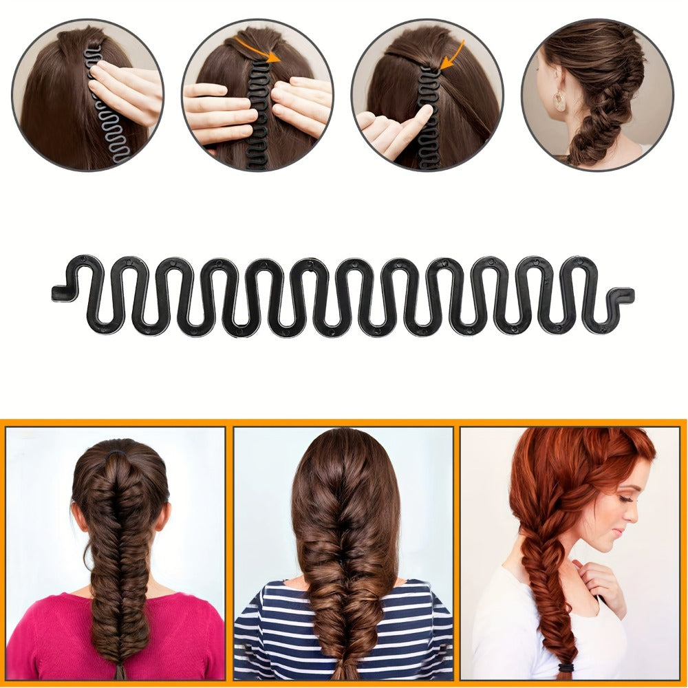 81pcs Set of Hair Curler and Braiding Tool Suit Clip Meatball Head Donut Hair Pulling Pin Bridal Hair Braiding Device Bridal Hair Accessories Styling Braided Hair Braiding Device Headdress