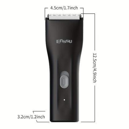 Ceramic Blade IPX7 Waterproof Ball Trimmer for Men Replaceable Head Electric Groin Pubic Body Hair Shaver LED Battery Display Safe Gentle Grooming Sensitive Areas Black Blue White