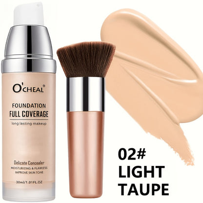 Air Cushion Foundation 2.0 Matte Finish High Coverage Moisturizing Lightweight Smooth Natural Nude Look Buildable Liquid Foundation Women Makeup