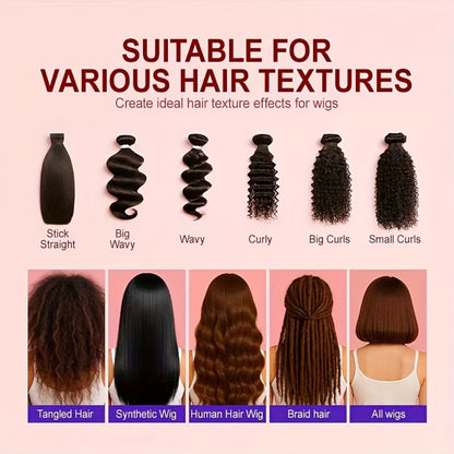 Wig Conditioner Spray with Argan Oil & Vitamin E - Sillkva Leave-In Moisturizing Care for Synthetic & Human Hair Wigs, Detangles, Reduces Frizz & Adds Shine