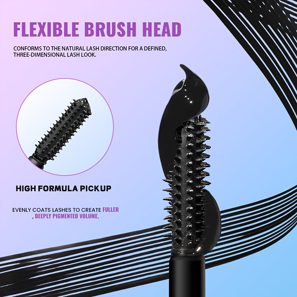 Waterproof Colored Mascara 5 Shades Smudge-Proof Clump-Free Long-Lasting Formula Vivid Eye Makeup for Stage Cosplay Everyday Wear Women