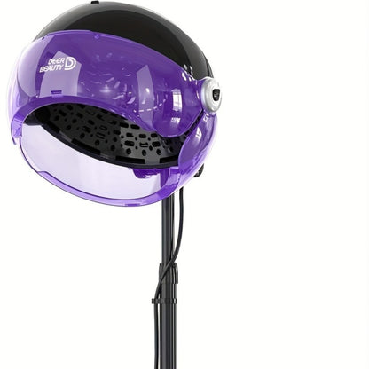 Standing Hooded Hair Dryer 1875W — Professional Ionic Floor-Standing Hood Dryer for Salon, Adjustable Height, Deep Conditioning, Natural Hair, 4 Colors