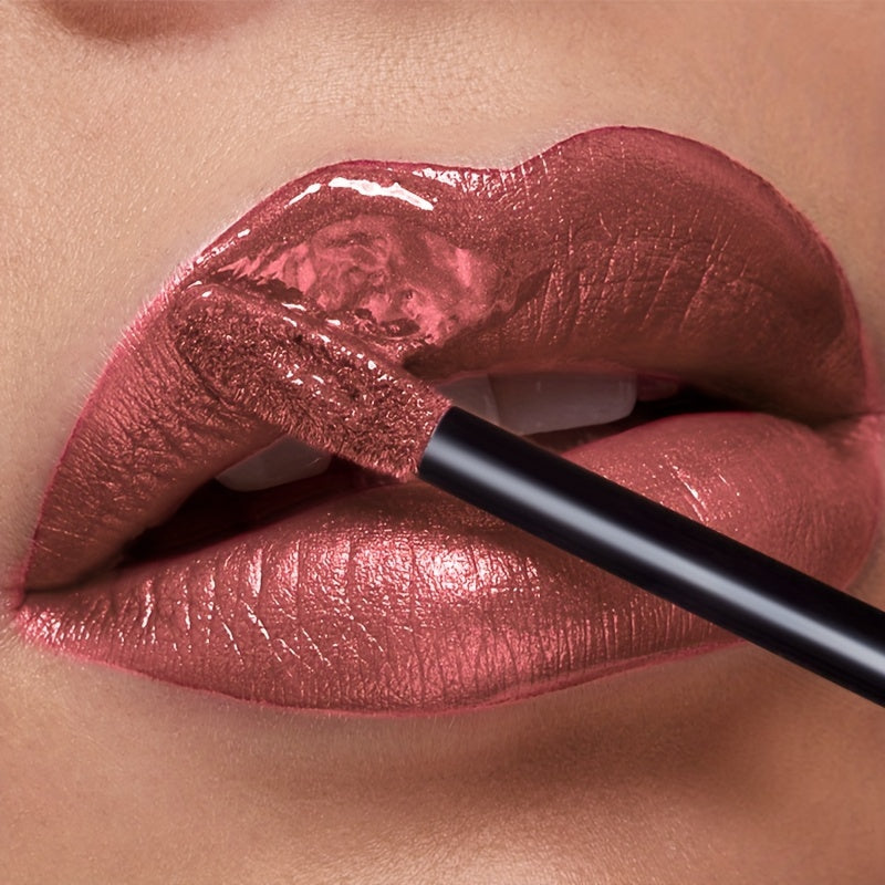 Shimmer Liquid Lipstick — Highly Pigmented Metallic Lip Gloss | Long-Lasting Non-Sticky | Plant Squalane Formula | 24 Shades for All Skin Types