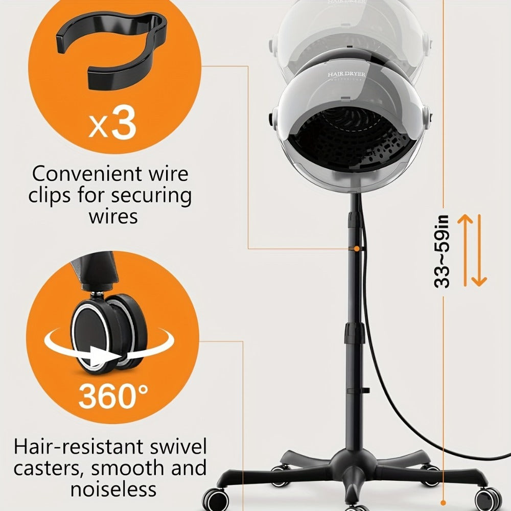 Standing Hair Dryer 1875W Professional Ionic Hooded Hair Dryer
