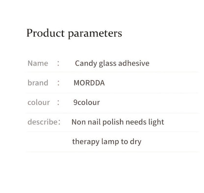 Gel Nail Polish Set 9 Colors Candy Glass Gradient Effect Fall Winter Shades Long-Lasting Durable Nail Art for Salon & Home Manicure Gift