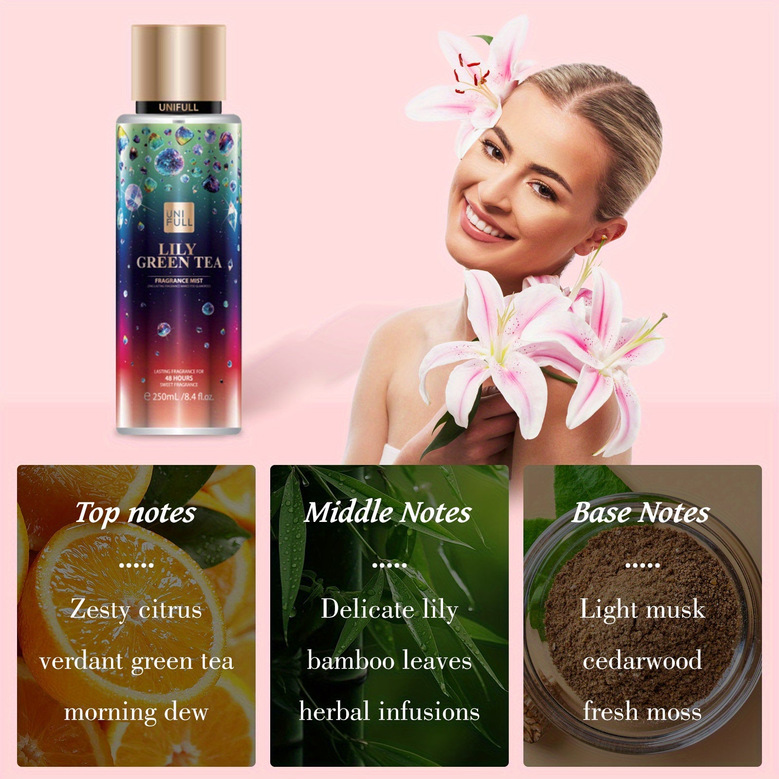 [Long-lasting Perfume Mist] Long-lasting 8.4oz Ladies' Hair and Body Perfume Mist | Fragrance for Dates, Parties & Gifts