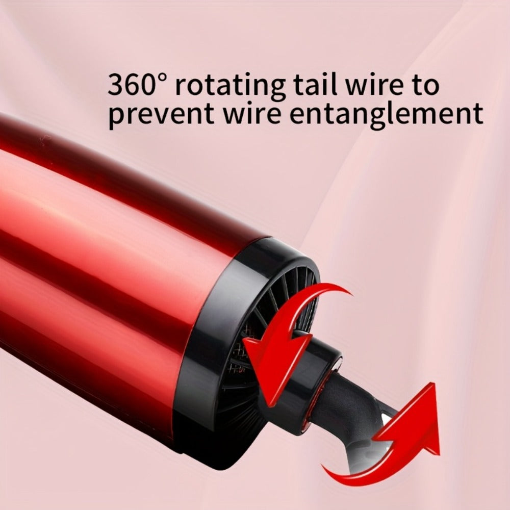 2-in-1 Rotating Hot Air Styling Brush, A Multi-functional Hot Air Comb That Can Create Curls Or Straighten Hair. Achieve Salon-quality Results At Home In One Step-effortlessly Craft Vibrant, Trendy Curls And Y Smooth Hair.