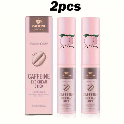 Eye Cream Firming Anti-Aging with Caffeine & Ceramide NP Reduces Dark Circles Puffiness Fine Lines Lifted Refreshed Look Skincare 2pcs