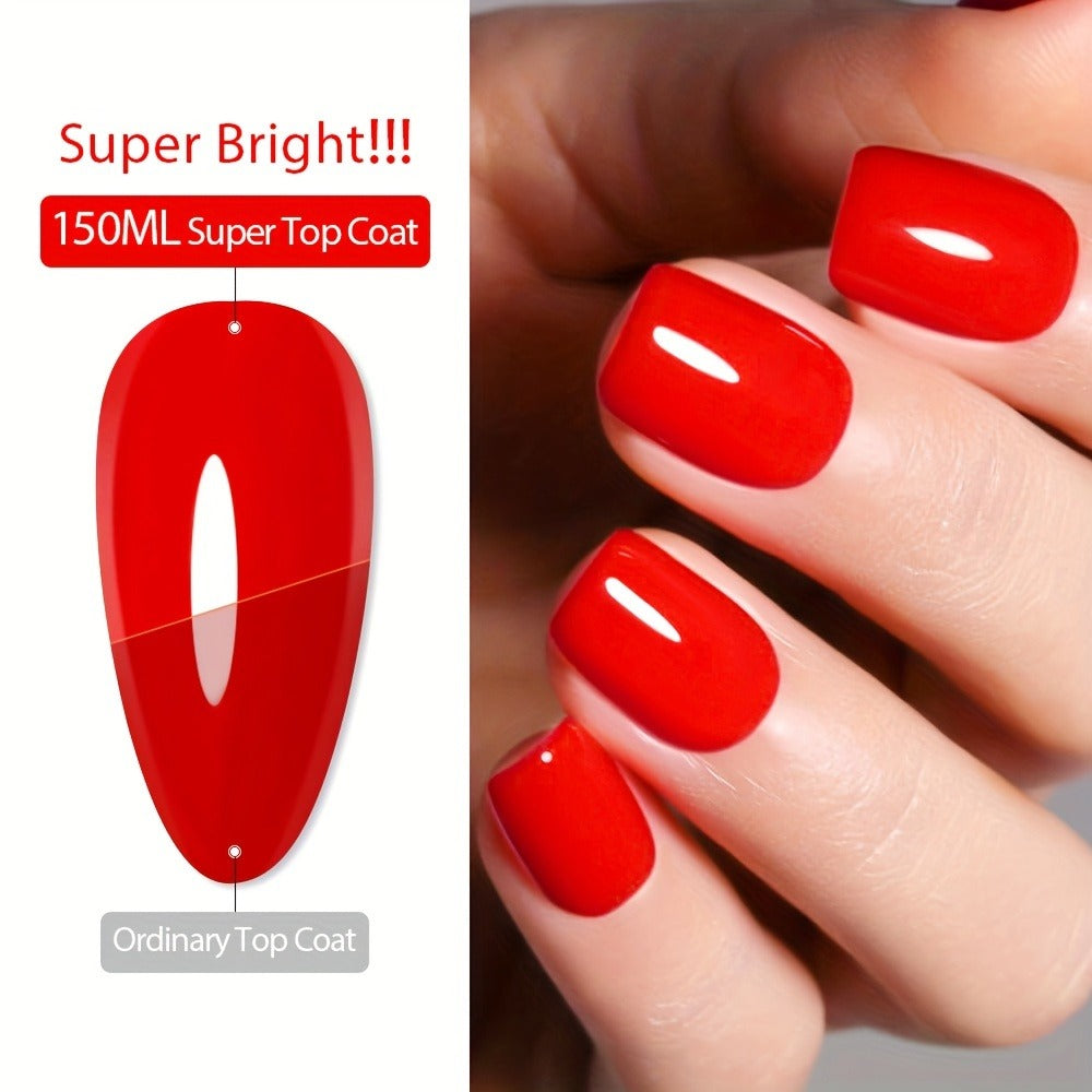 AWStorG 5.07oz Base Gel Super Top Coat Matte Top Coat Gel Polish Soak Off LED Gel Varnish Functional Gel Nail Salon