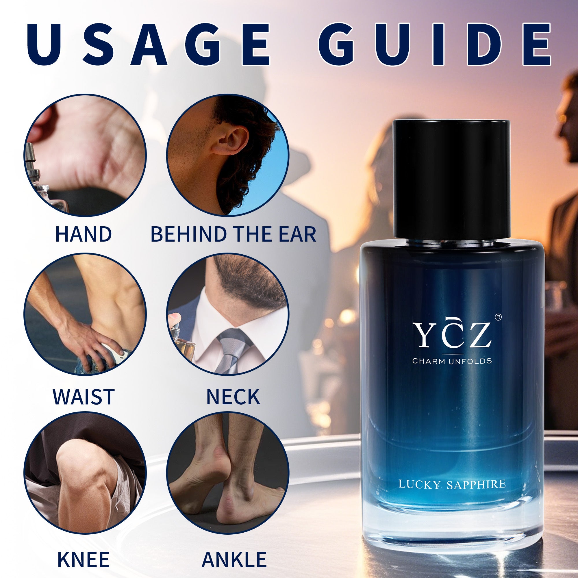 1.69 Oz/ 1.7/1.0 Fluid Ounces Of Men'S Fragrance - Sip Woody Notes, Orange Blossom, Leather And Mahogany Fusion, Elegant And Charming For Dinner Parties And Gatherings, Shaped Cut Bottle, Collector'S Fragrance, Thoughtful Father'S Day Gift, Festival
