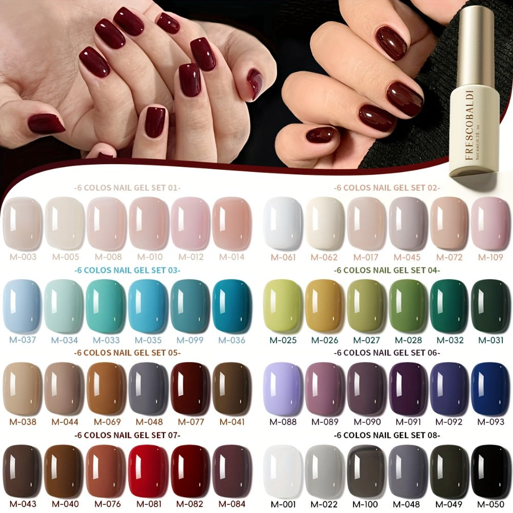Nail Art New Nail Polish Glue Popular Color Solid Color Leveling Daily Nail Salon Set