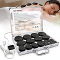 Hot Stones Massage Set With Temperature Adjustment-20pcs Hot Stones With Heater Kit, Professional Massage Tool For Spa-LSuitable For Neck, Back, Stomach, Leg And Body Massage