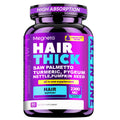 Hair Thick Supplements -Hair Density & Strength, Scalp Coverage & Hair Volume, Nourishes Thinning & Loss | Biotin, Collagen Peptide, Saw Palmetto, Vitamin C, D3, E & Hyaluronic Acid, Amino Acids Complex | Stomach-Friendly Formula, 90pcs