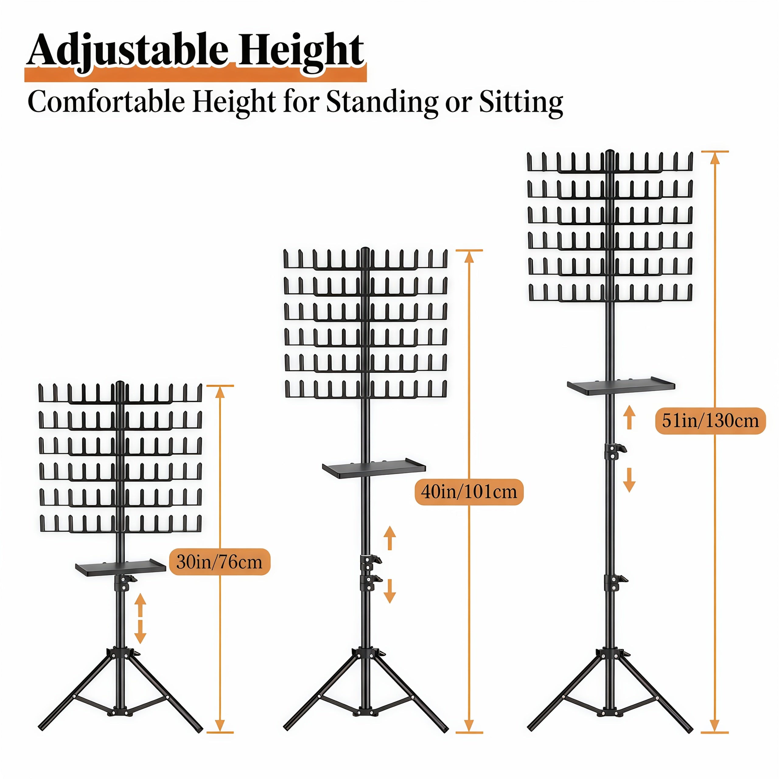 Braiding Hair Rack with Tray, 144 Pegs Height Adjustable Braiding Rack, 2-side Hair Extension Holder Hanger, Hair Stand with Stylist Hair Braiding Tools for Hair Salon Home Traveling