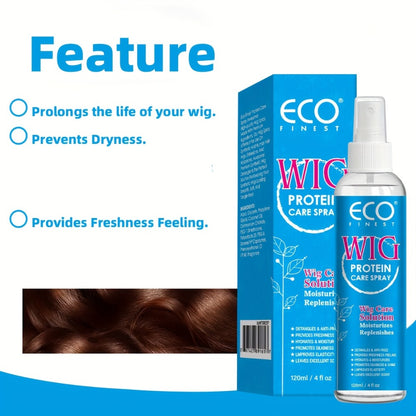 Wig Care Spray and Shampoo Set Anti-Frizz Deep Clean for Synthetic Human Hair & Braided Wigs Extends Wig Life Restores Softness & Shine 1 Set