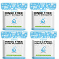 100pcs 11.81×11.81in Disposable No-Rinse Bath Wipes Soap Sheets Foaming Body Cleansing Cloths, Just Add Water To Lather, No Soap Or Rinsing Needed, Portable For Outdoor, Travel