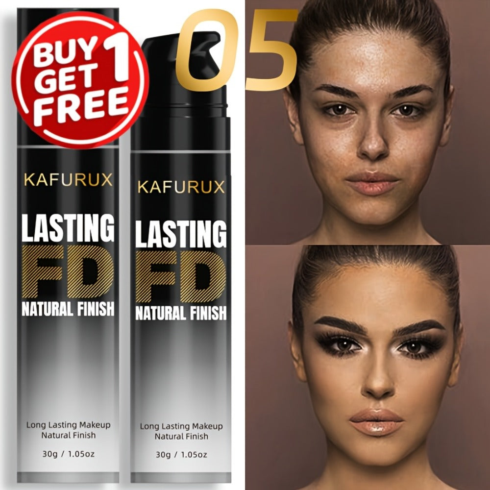 Liquid Foundation 2pcs Full Coverage Concealer Makeup for Women Light Texture Buildable Formula Evens Skin Tone All Skin Types Face Foundation Set