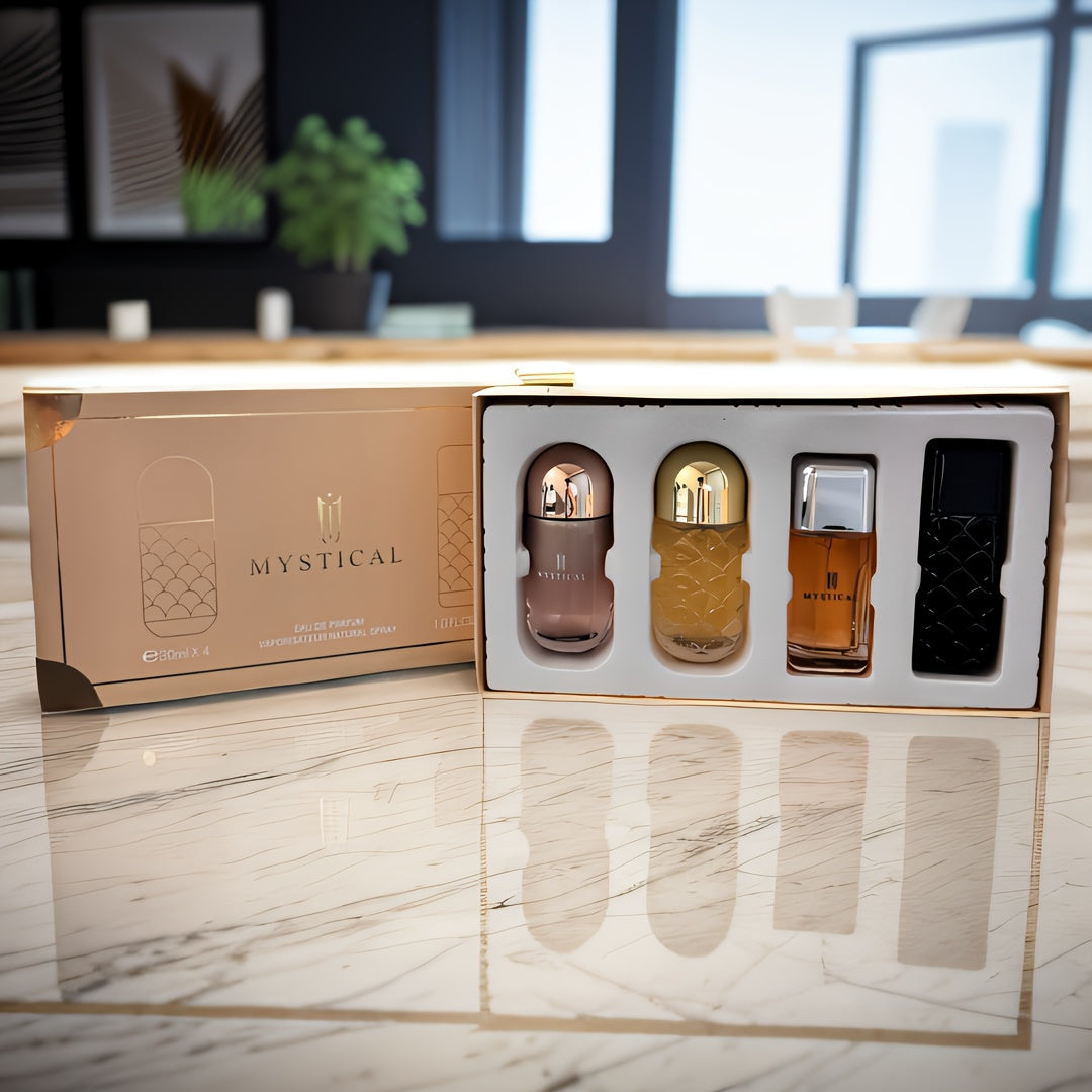 MYSTICAL Women'S Perfume Gift Collection, Long-Lasting Fresh Scent, Unisex, Convenient Travel Kit, Enduring Aroma, Ideal for Mother'S Day, Valentine'S Day, Birthday Suggestions, Everyday Perfume, Suitable for Dating And Gifting