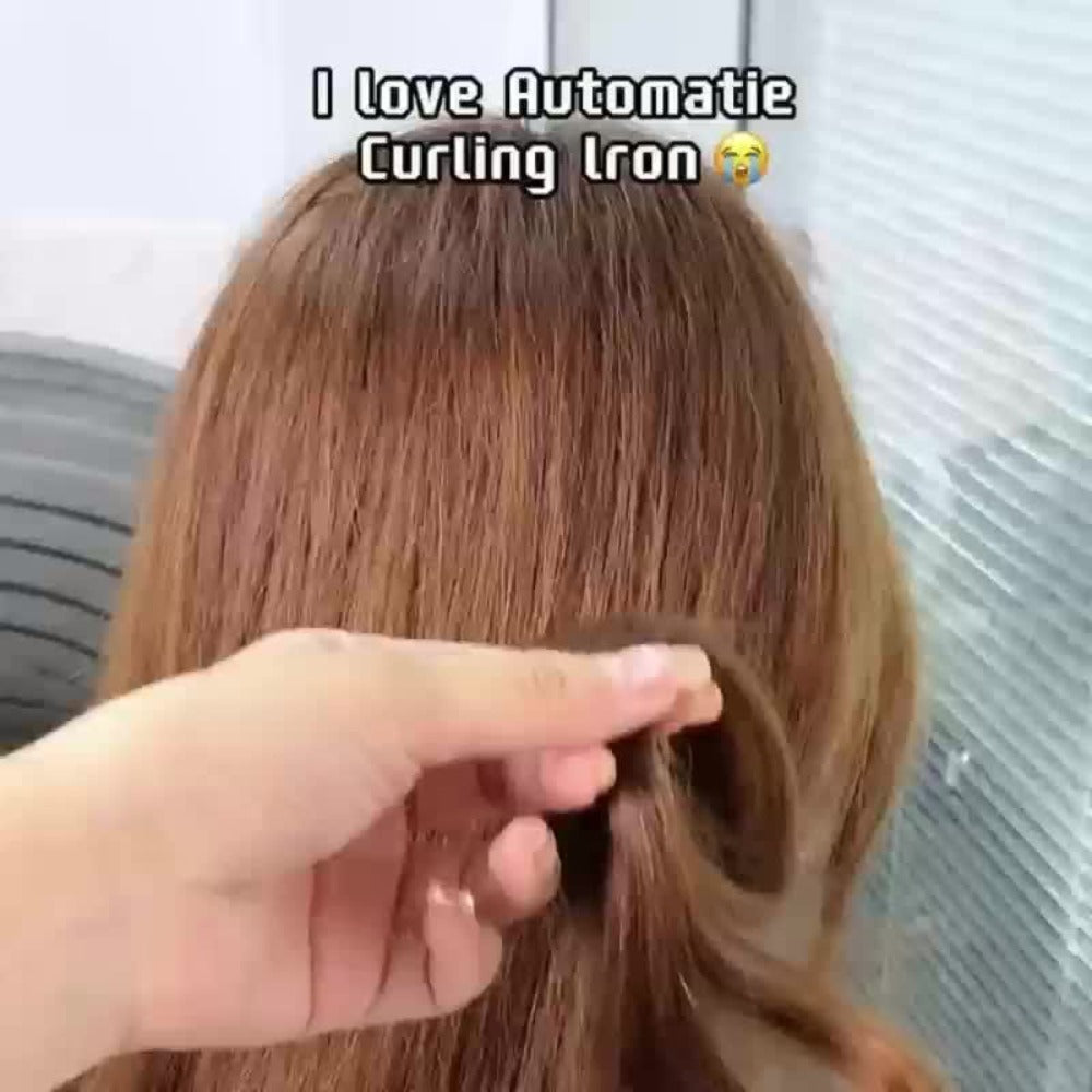 Fully Automatic Curling Iron with Dual Card Slots And Negative Ions, 32Mm Constant Temperature, Long-Lasting, Non-Damaging to Hair, Anti-Scald, And Good Hand Feel. Equipped with a Bracket And Comb
