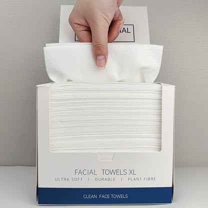 Disposable Facial Cleansing Tissues – Extra Large Thickened Soft Cotton Wipes for All Skin Types, Gentle Face Wash & Makeup Removal, 26×30cm, 40/120/240 Pcs