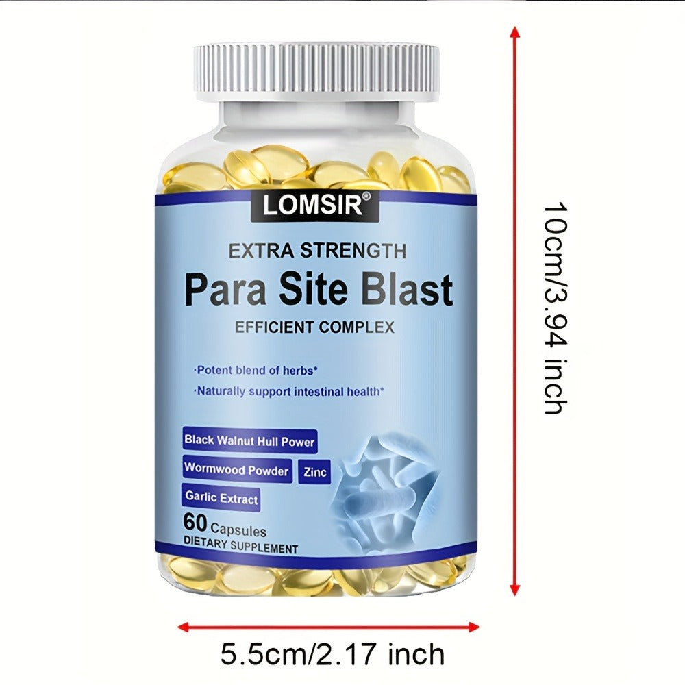 [Premium Intestine Health] Premium Intestine Health with Black Walnut, Wormwood Powder & More - Colon Health - 60 Softgels