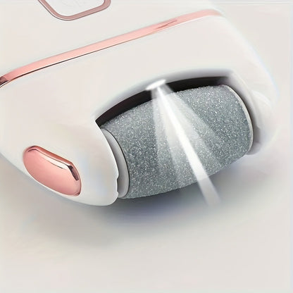 Electric Foot Grinder Rechargeable 3 Grinding Heads 2 Speed Settings USB Charging Portable Callus Remover for Cracked Dry Skin Dead Skin Removal Pedicure Tool