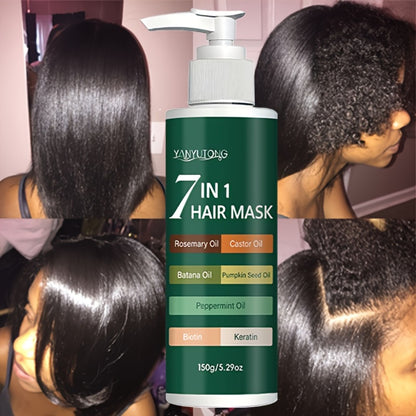 Hair Mask 7-in-1 Deep Conditioning Treatment 150g - Batana Oil & Rosemary Repair Mask for Dry Damaged Hair - Prevents Breakage Softens Moisturizes Adds Shine for All Hair Types