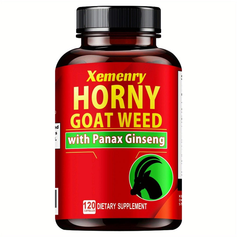 Horny Goat Weed - Replenish Energies, Premium Blended Formula - 120pcs