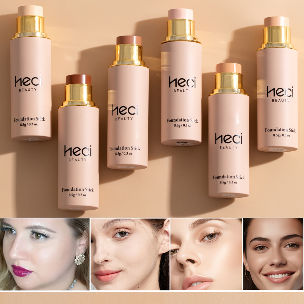2pcsConcealer Foundation Stick Full Coverage, Moisturizing CC Cream, Waterproof And Long-Lasting, Light-weight Cream-natural Matte Finish for Light Beige to Medium Tan Skin Tones, Multi-purpose Cream Foundation Flawless Makeup